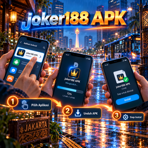 Ilustrasi panduan instalasi joker188 di Android